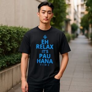 T&C Surf Shop "Pau Hana Time" T-Shirt - Black - Men's 2XL -  BIG & Tall Hawaii
